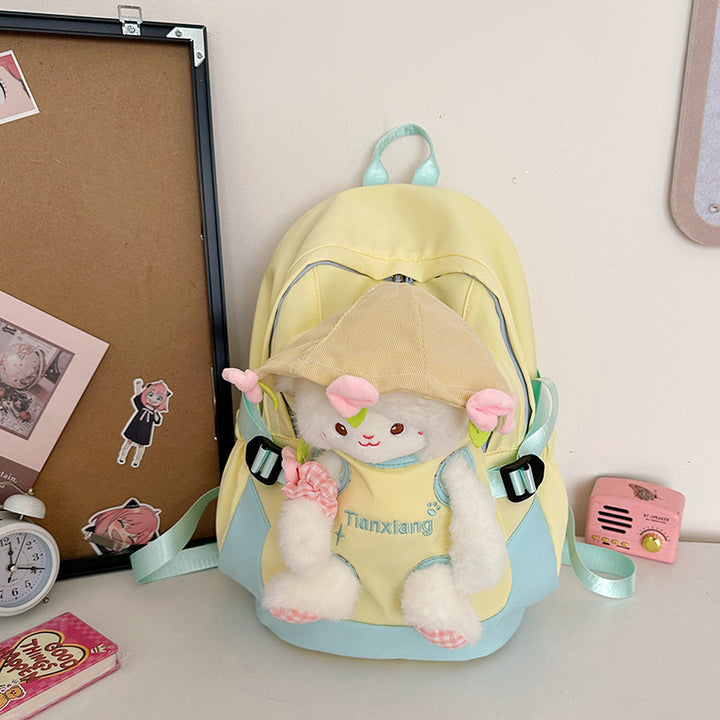 Backpack with Cute Plush Design and Practical Compartments Stornfield