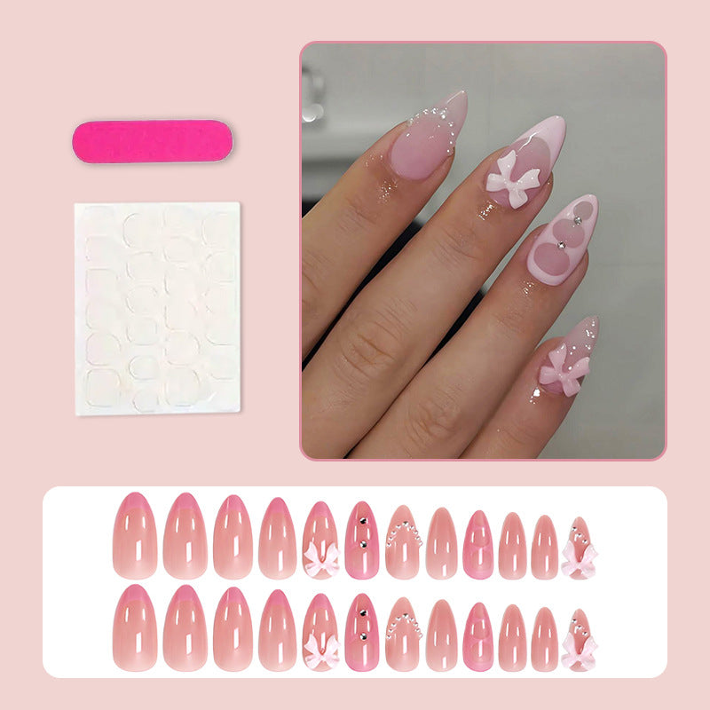 Artificial nail set with elegant 3D decorations Stornfield