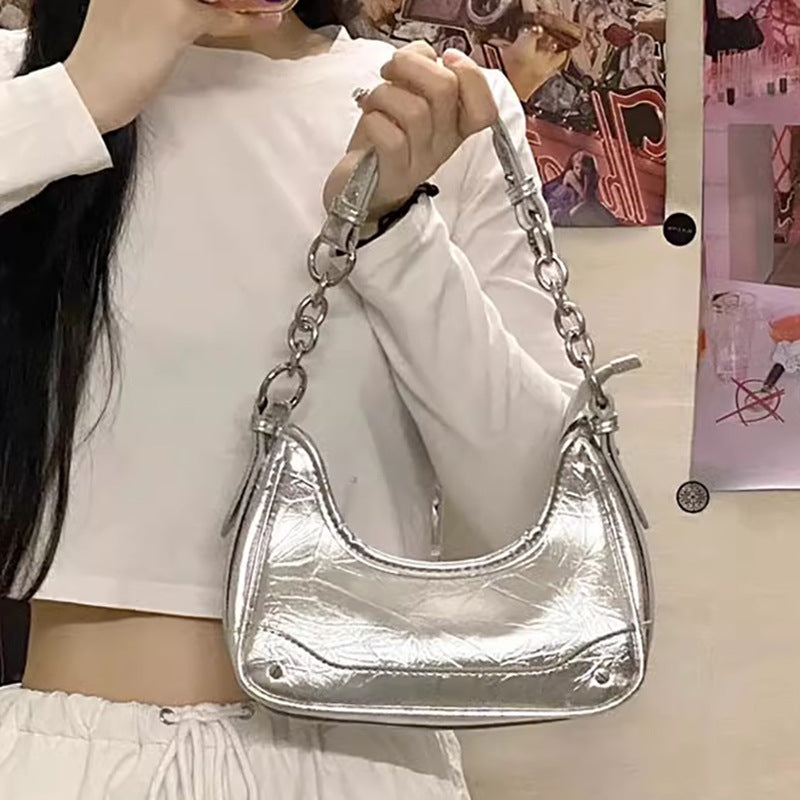 Chic Metallic Shoulder Bag Stornfield