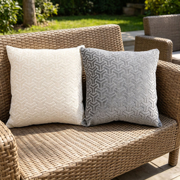 Decorative Geometric Pattern Throw Pillow