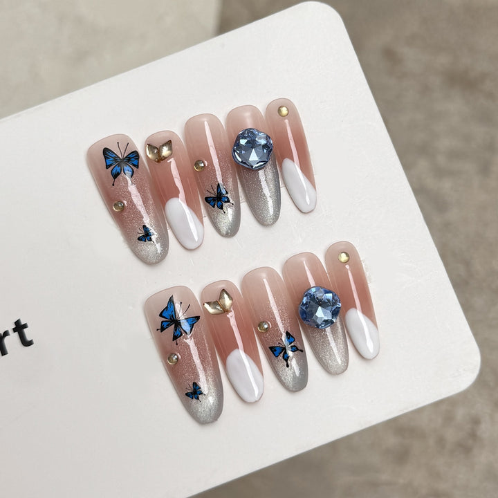 Decorative Rhinestone Press-On Nail Extensions Stornfield