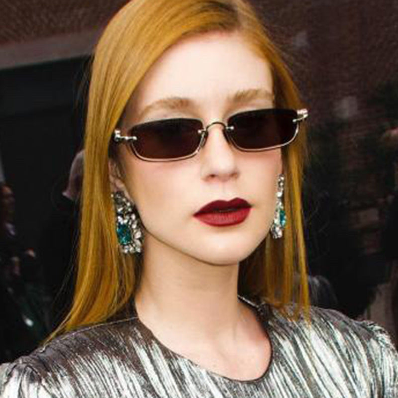 Women Fashionable Square Sunglasses with Elegant Metal Frame Stornfield