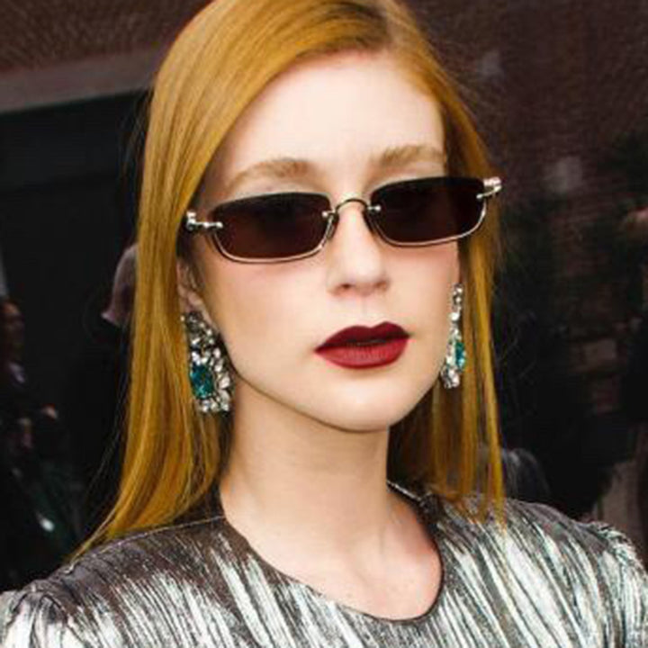 Women Fashionable Square Sunglasses with Elegant Metal Frame Stornfield