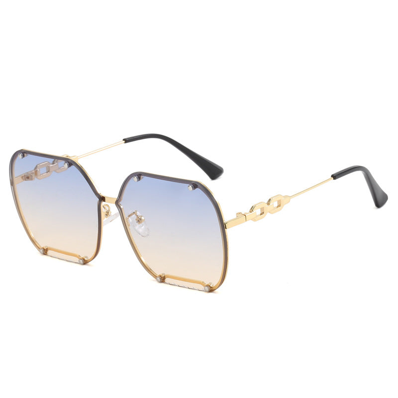 Women's elegant hexagonal designer sunglasses with luxurious accents Stornfield