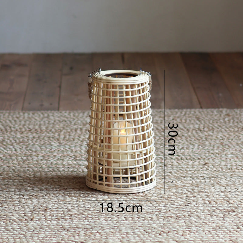 High-quality basket lamp in natural design Stornfield