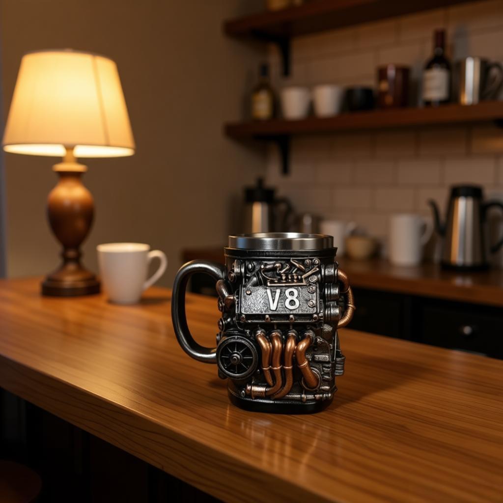 Coffee mug in V8 engine design Stornfield