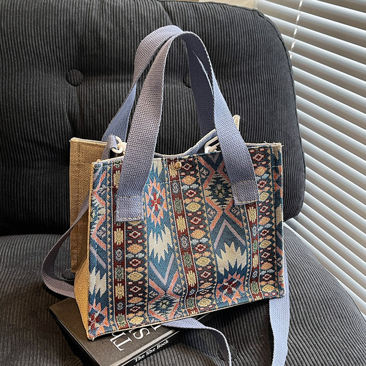Handcrafted Ethnic Pattern Tote Bag