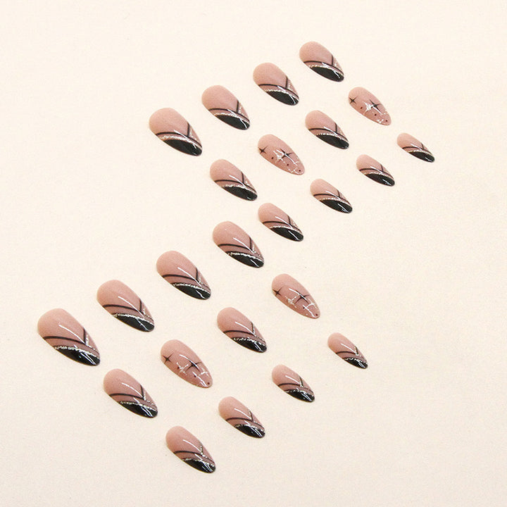 Elegant Press-On Nail Art Design Stornfield