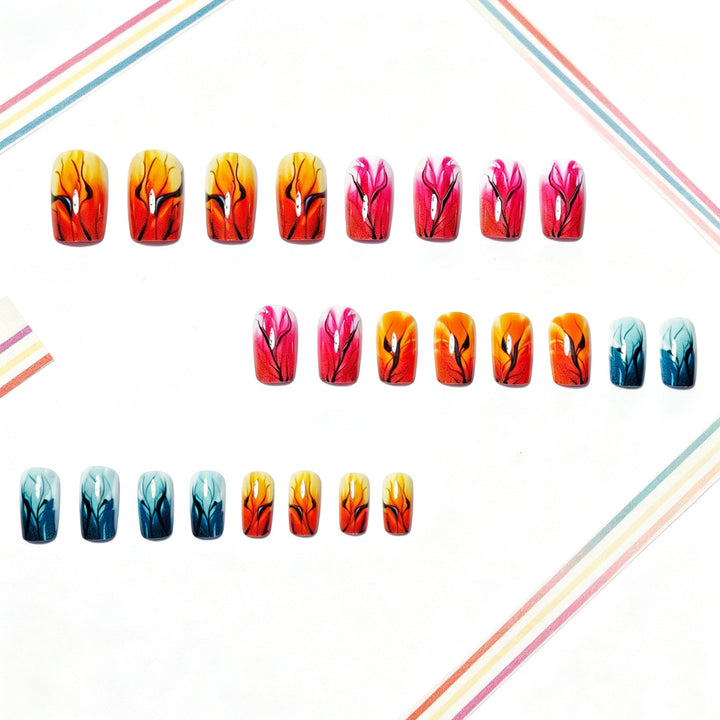 Artificial nails with autumn leaf design Stornfield