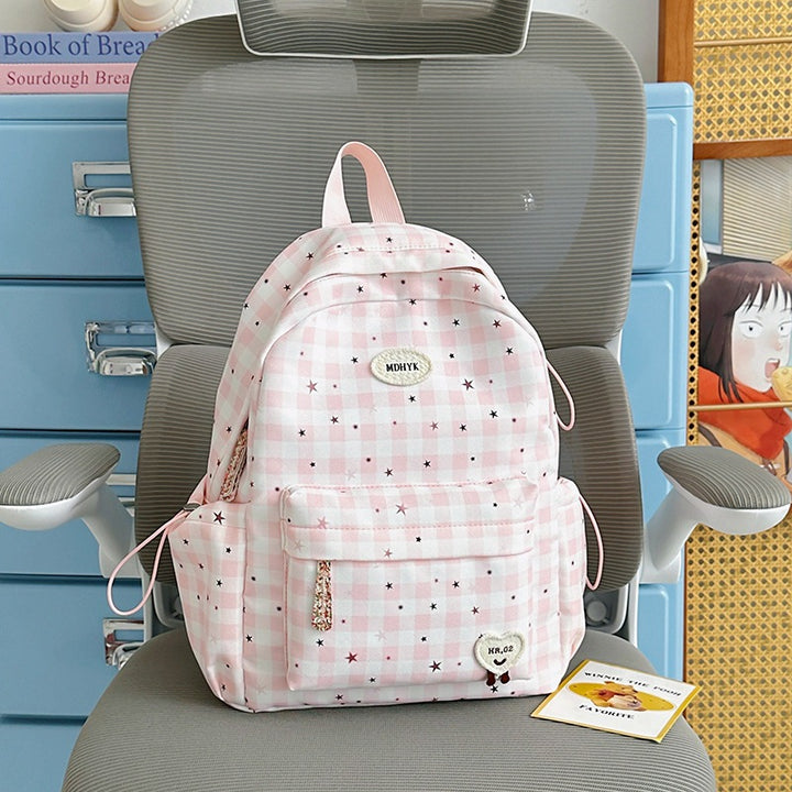 Stylish Checkered Mini Backpack Stornfield