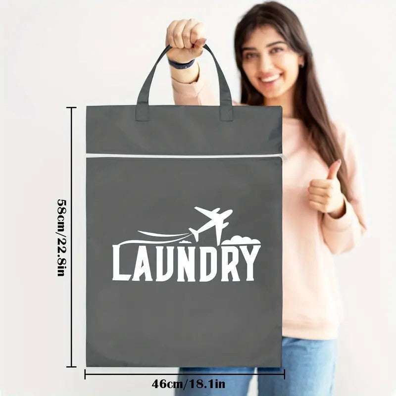 Stylish Laundry Tote with Zipper Stornfield