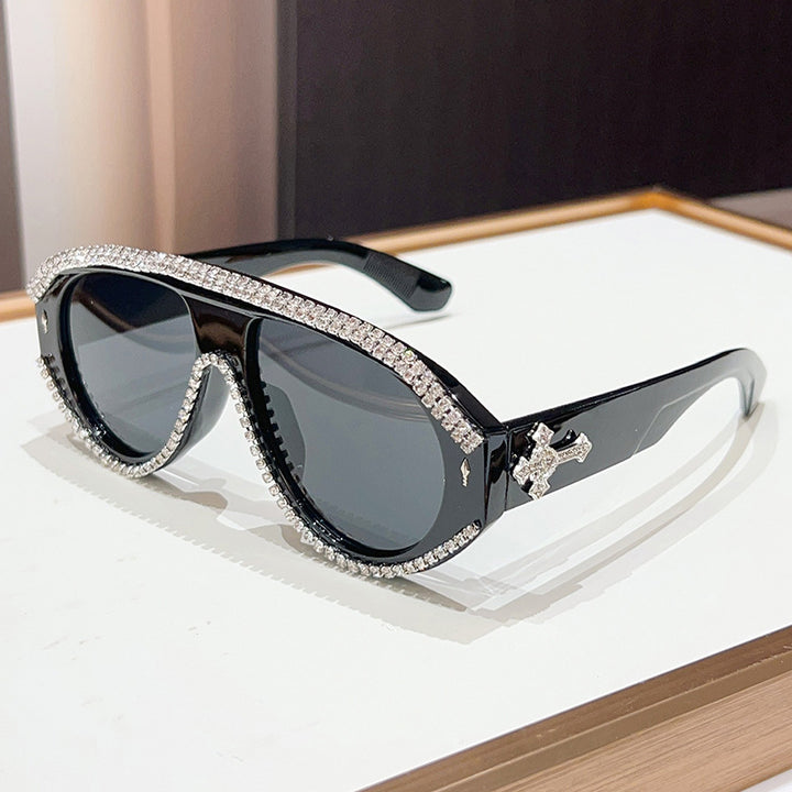 Luxury Oversized Rhinestone Sunglasses Stornfield