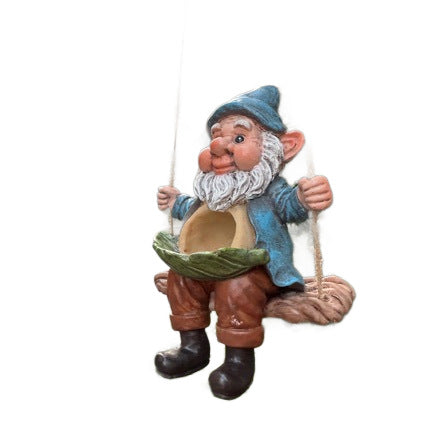 Garden gnome on swing Stornfield