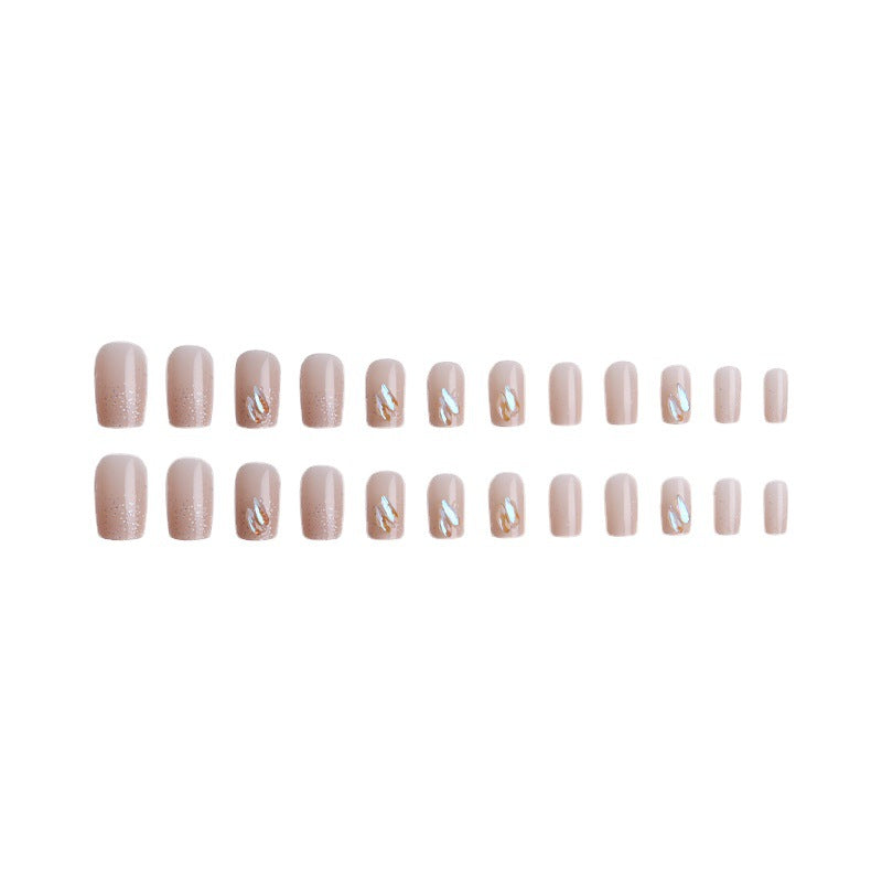 Acrylic nail set with sparkling holographic accents Stornfield