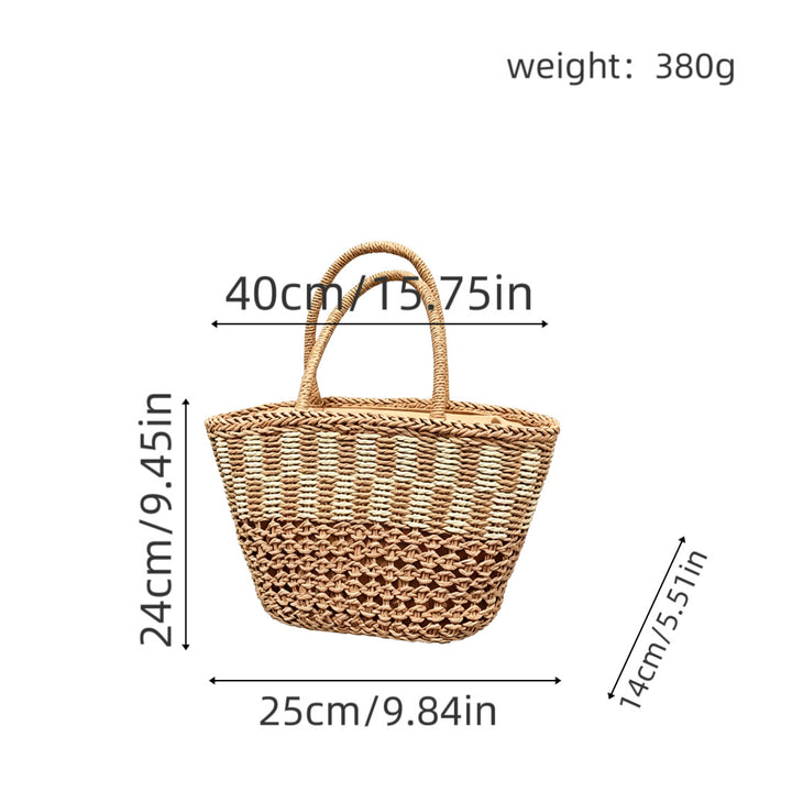 Handbag Made of Woven Natural Material with Airy Structure Stornfield