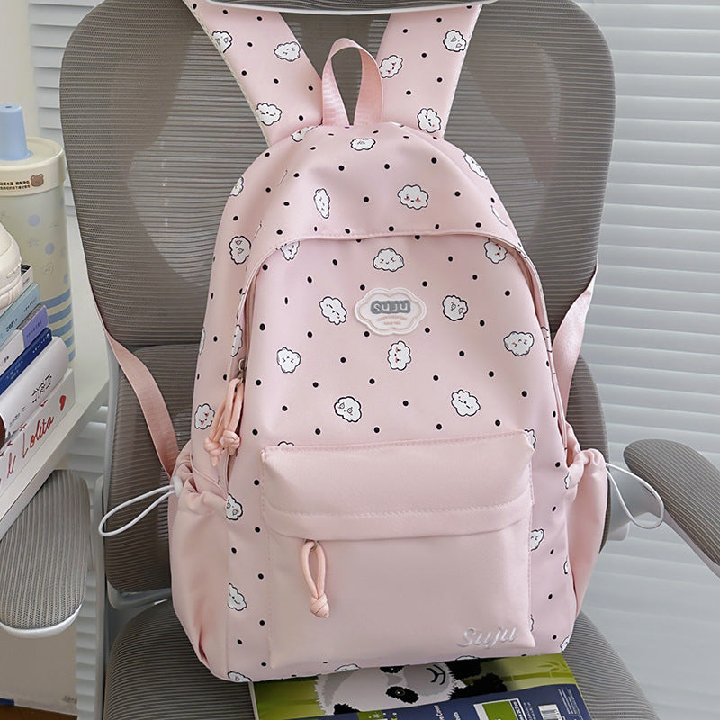 Fun Cloud-Patterned Casual Backpack Stornfield