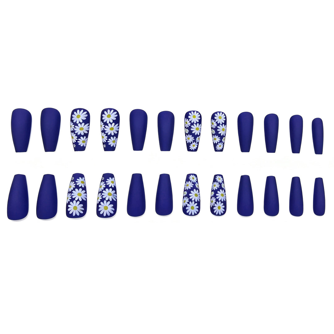 Floral Matte Nail Enhancements Stornfield