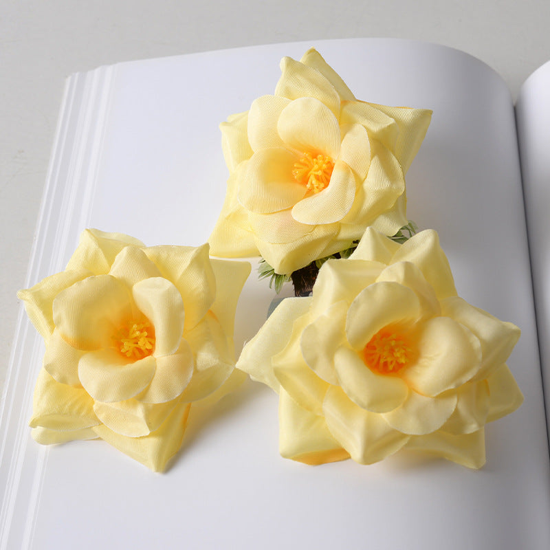 Elegant Fabric Flower Hair Clusters