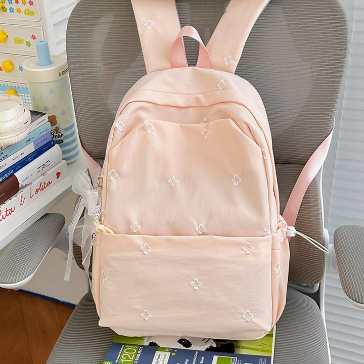 Floral Embroidered Casual Backpack Stornfield