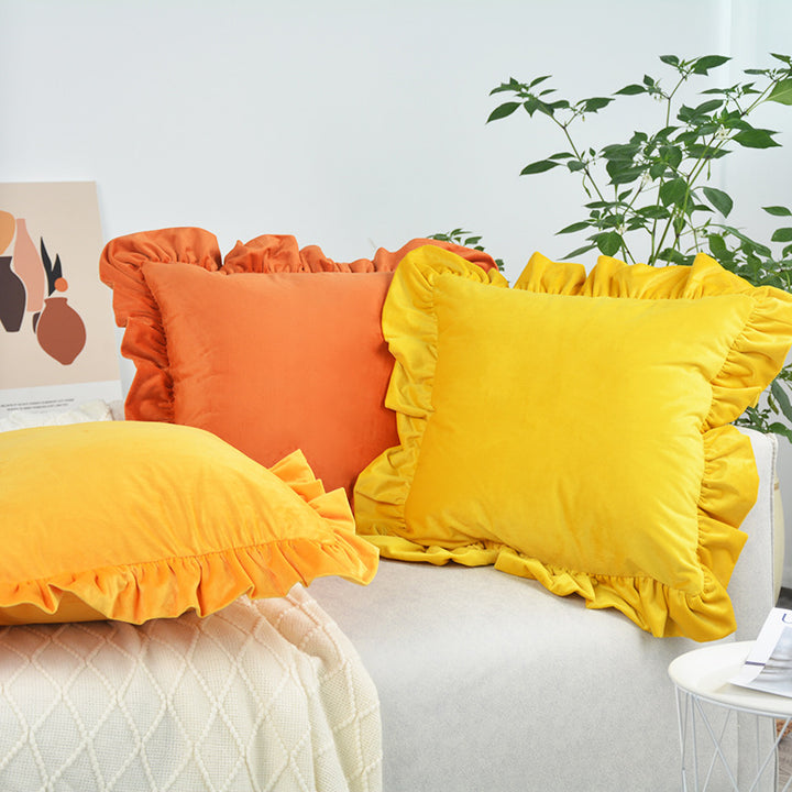 Luxury Ruffle Decorative Pillow