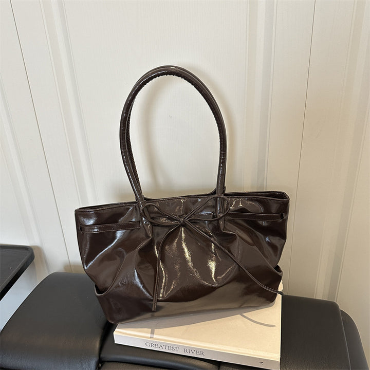 Stylish Patent Leather Tote Bag