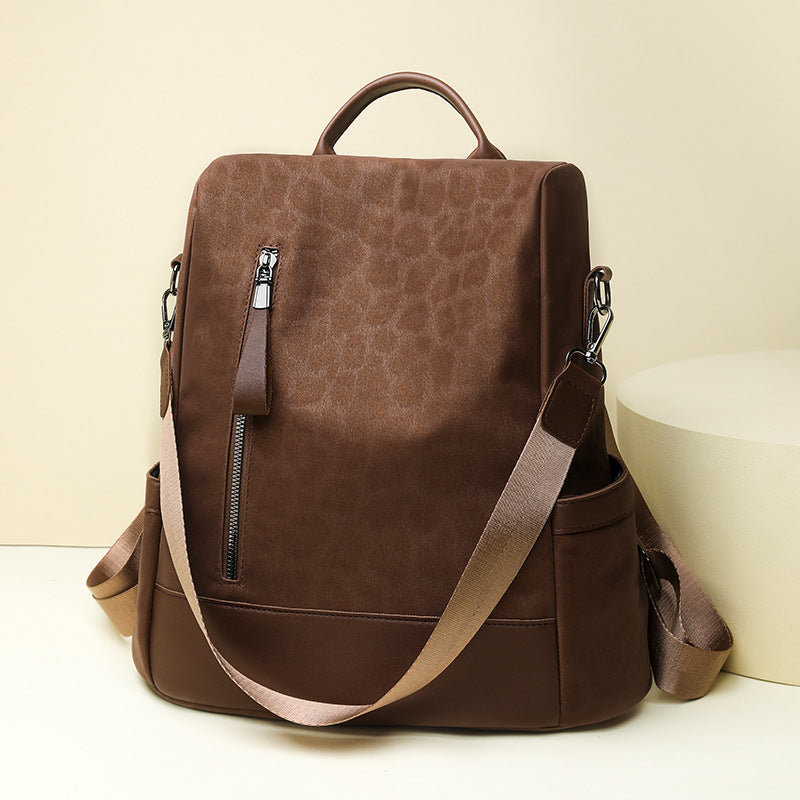 Chic Leopard Print Backpack Stornfield