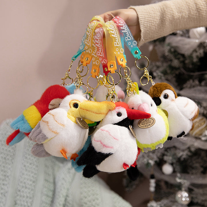 Plush Shoulder-Sitting Toucan Clip-On Companion with Metal Clip and Soft Huggable Body Stornfield