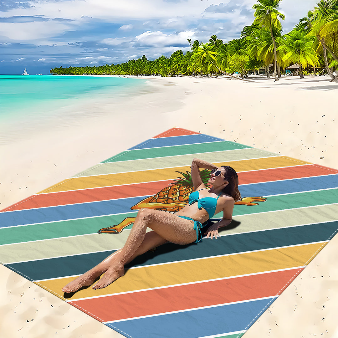 Mandala Design Beach Mat Stornfield
