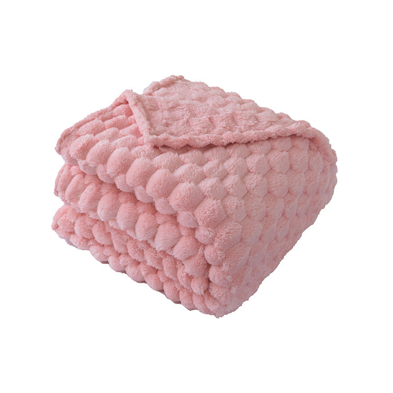 Ladies Soft and Luxurious Plush Blanket with Detailed Rib Structure Stornfield
