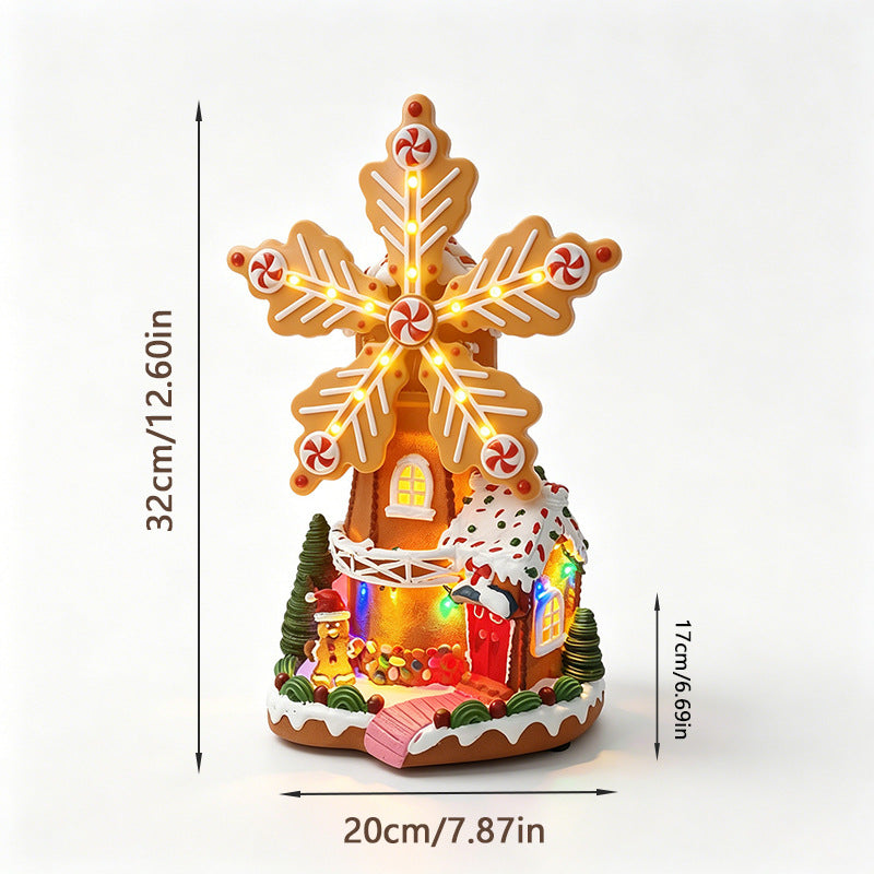 Illuminated Windmill Decor Stornfield