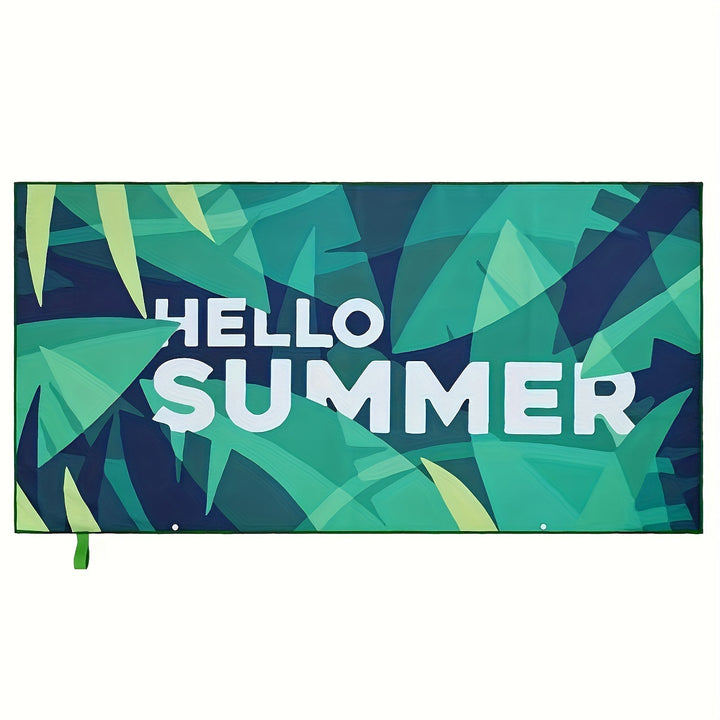 Women's beach blanket with colorful surf design Stornfield