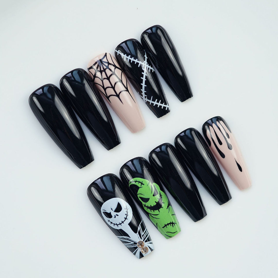 Themed Halloween Press-On Nail Art Set Stornfield