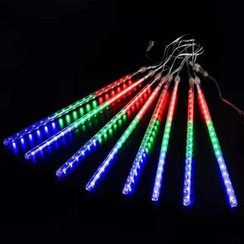 Outdoor Hanging Meteor Tube Lights For Trees Waterproof Cascading LED Rain Effect Stornfield