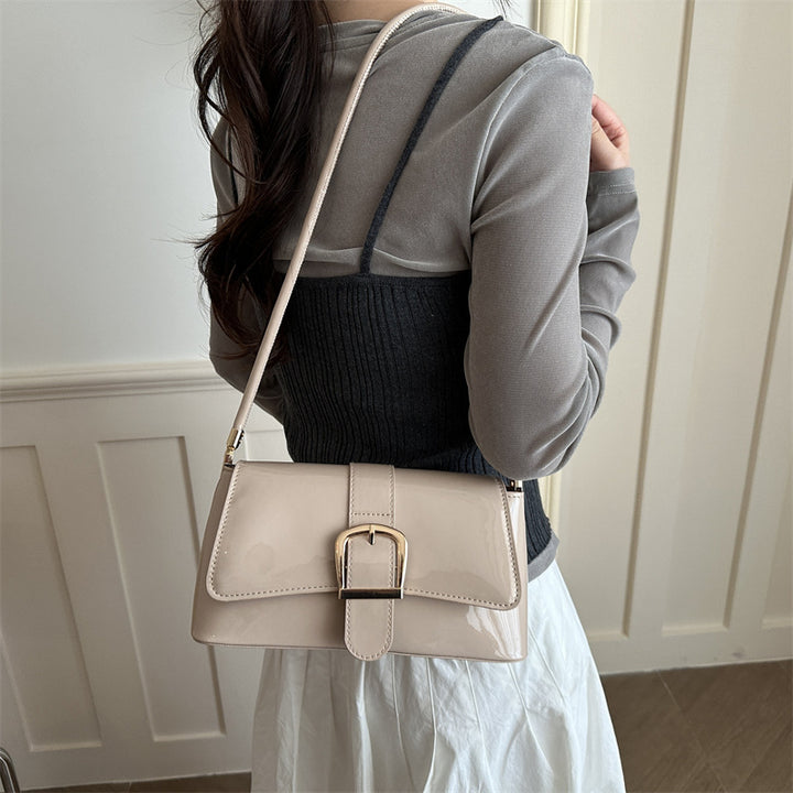 Elegant Mini Handbag with Buckle Detail