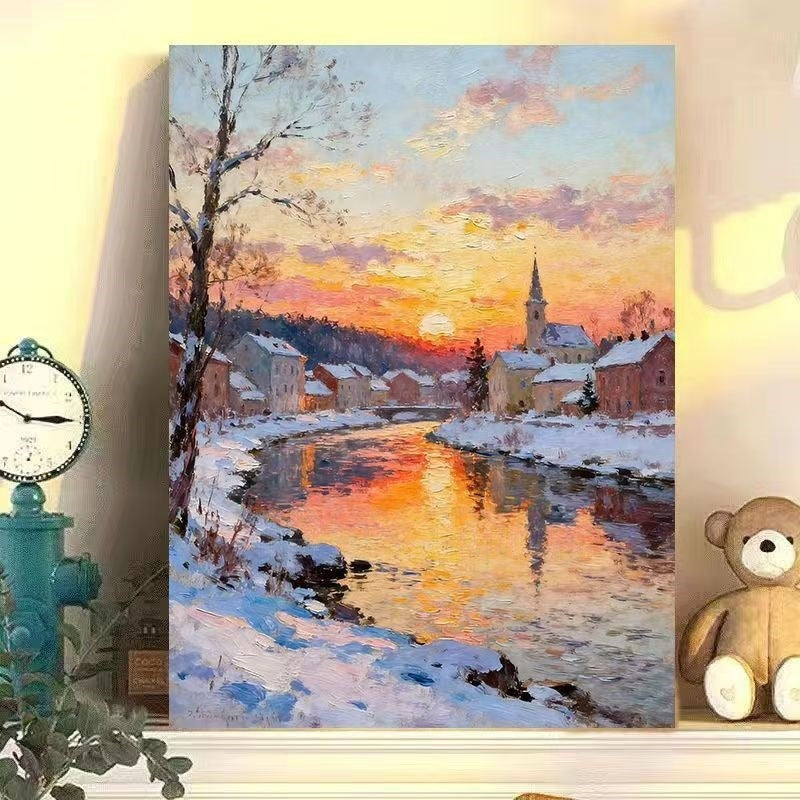 Winter Wonderland Landscape Canvas Art Stornfield