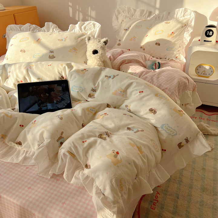 Playful Cartoon-Themed Comforter Set