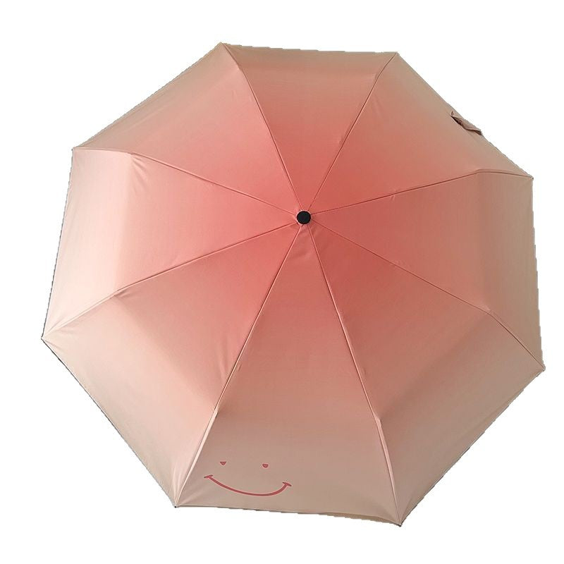 Women's foldable umbrella with playful design and handy wooden handle Stornfield