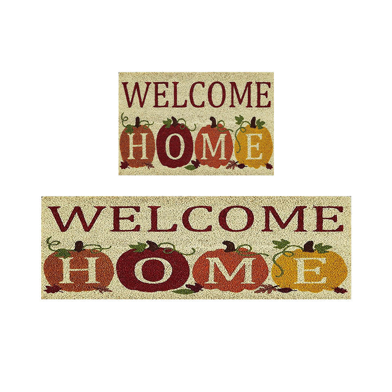 Decorative Harvest-Themed Welcome Mat