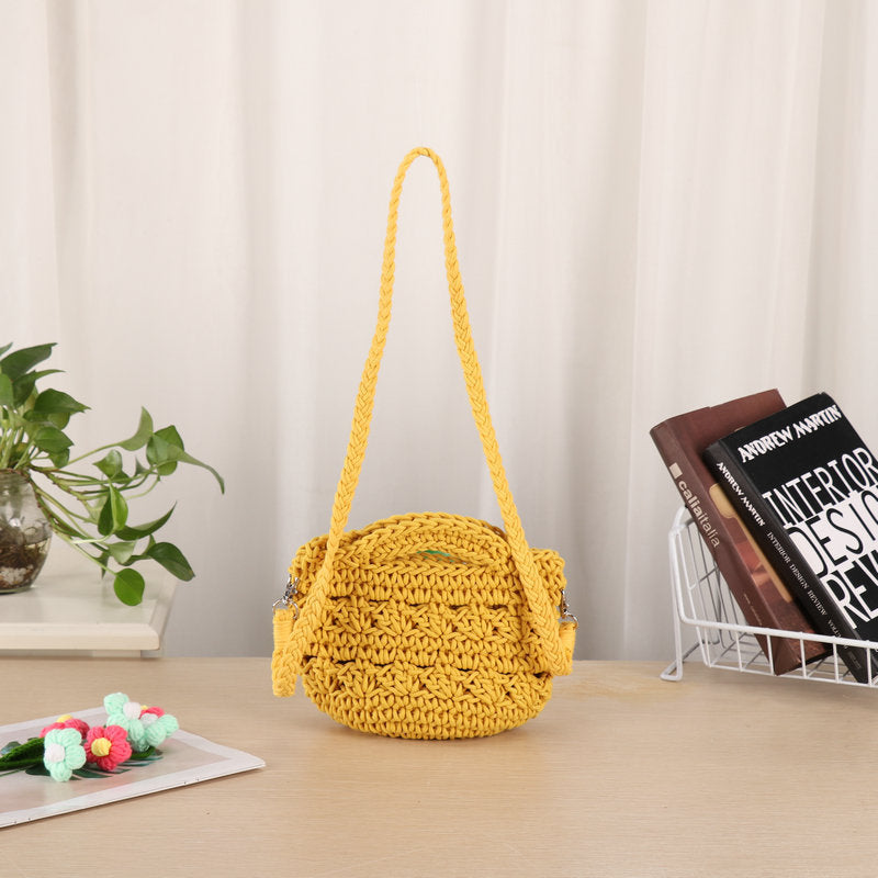 Handcrafted shoulder bag with unique knit design Stornfield