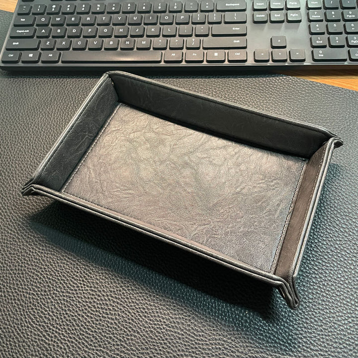 Stylish Leather Organizer Tray Stornfield