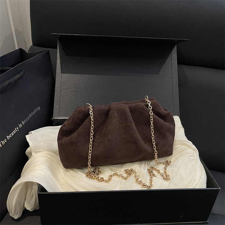 Elegant Suede Mini Shoulder Bag