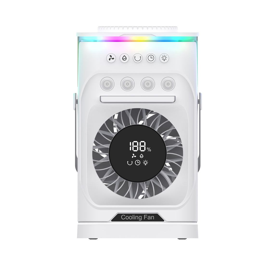 Portable Humidifying Cooling Fan with LED Features Stornfield