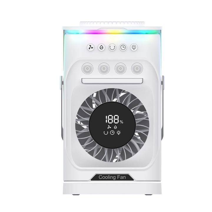 Portable Humidifying Cooling Fan with LED Features Stornfield