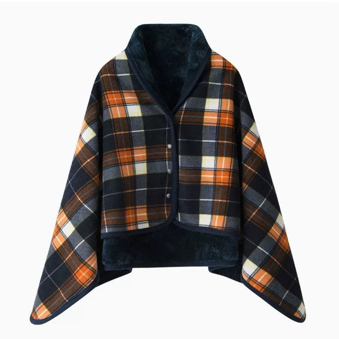 Women Comfortable Throw Blanket with Checkered Pattern Stornfield