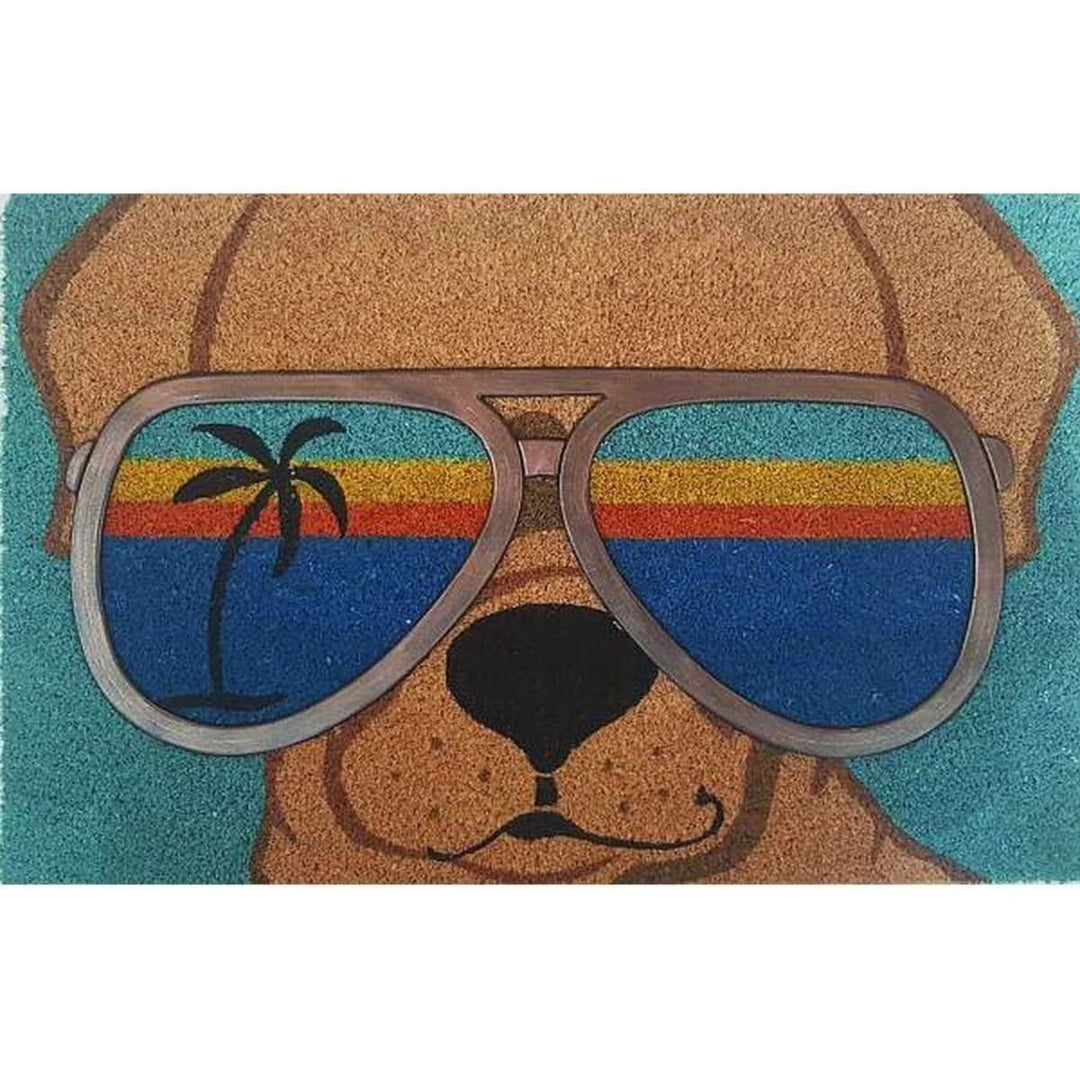 Holiday Theme Dog Design Welcome Mat