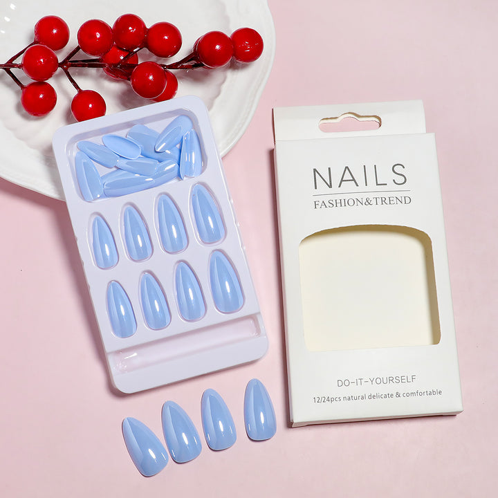 DIY Natural Finish Almond-Shaped Press-On Nails Stornfield