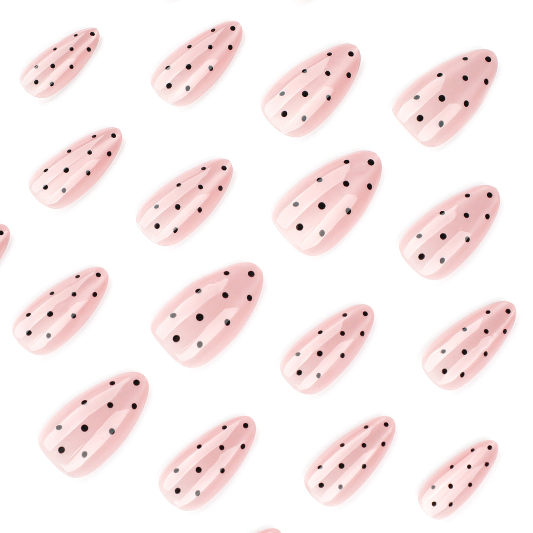 Elegant Nail Designs with Polka Dot Pattern Stornfield