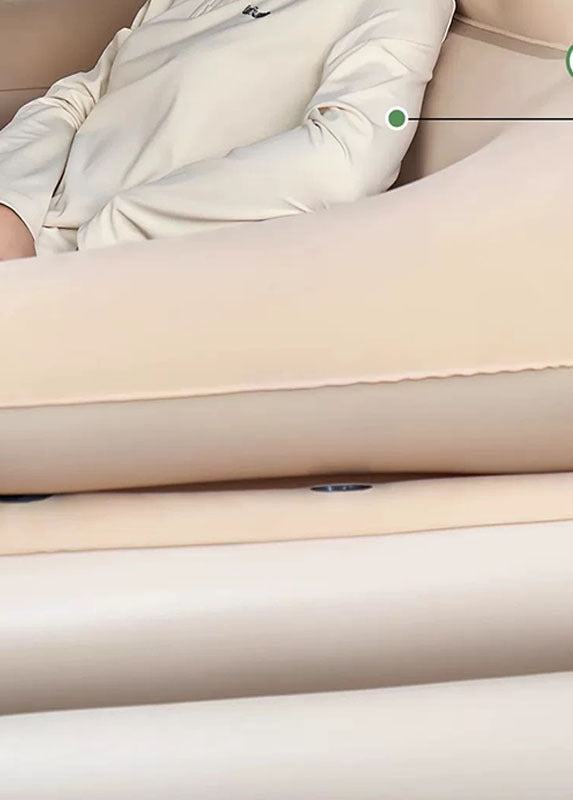 automatic inflation elevated inflatable air bed with upright backrest and integrated pillow supports Stornfield