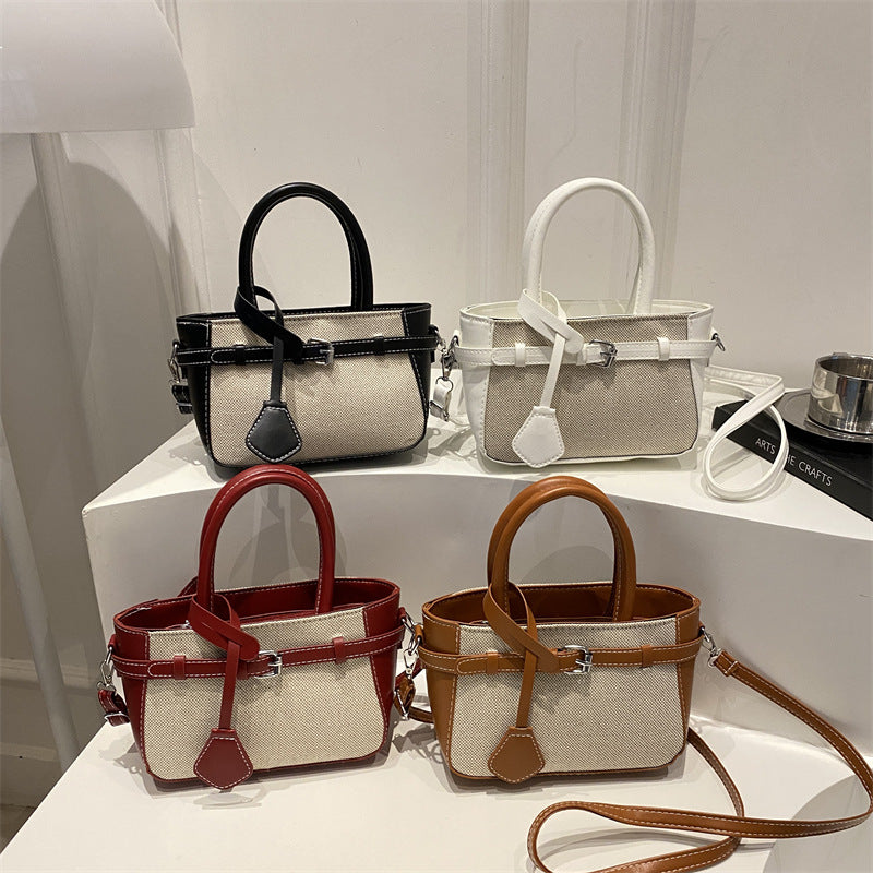 Compact Structured Crossbody Handbag