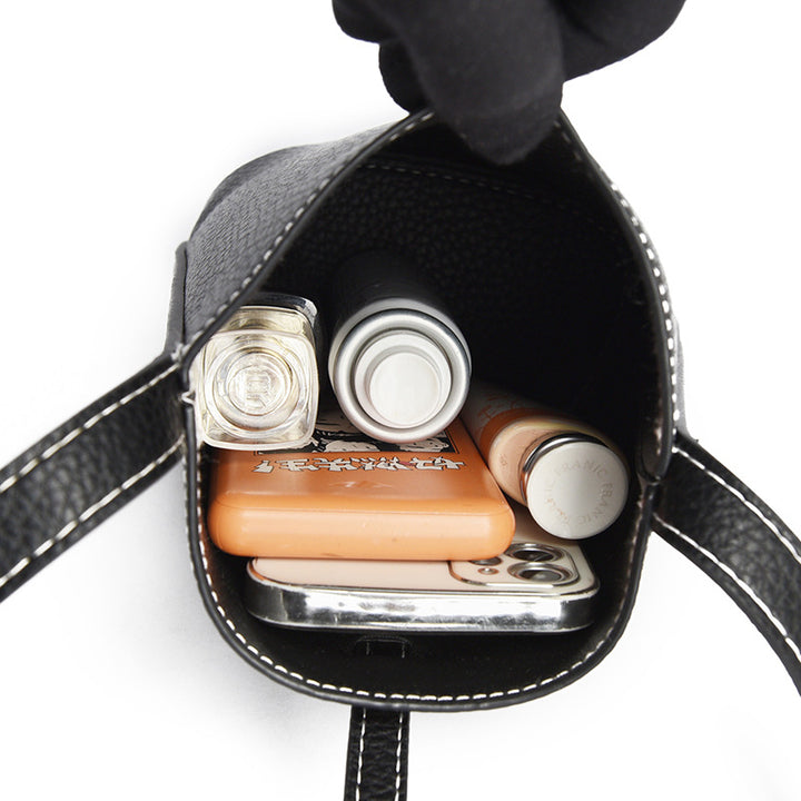 Compact Leather Crossbody Purse